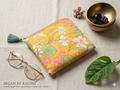 Sunny Bloom Floral Cotton Pouch – Handcrafted Multipurpose Zip Pouch