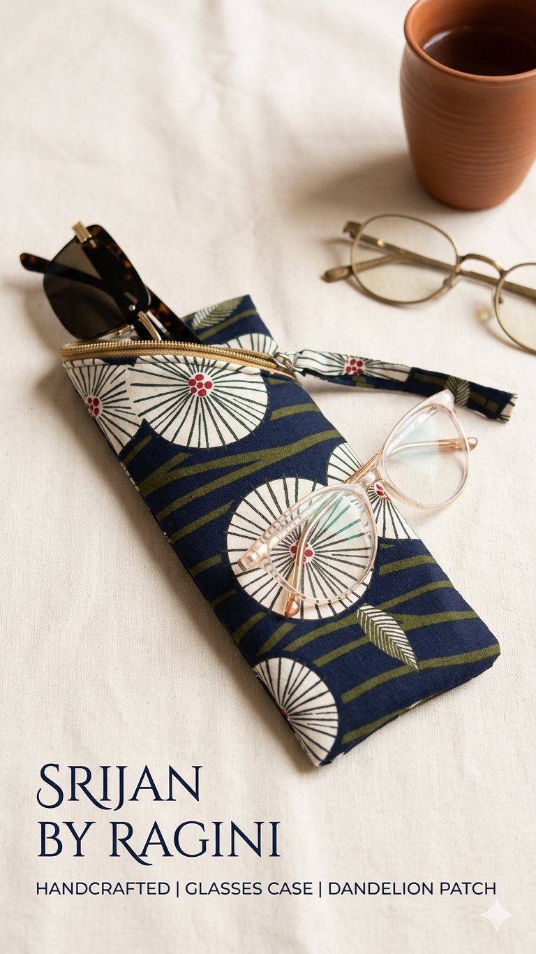 Stylish Handmade Pouch for Glasses & Essentials